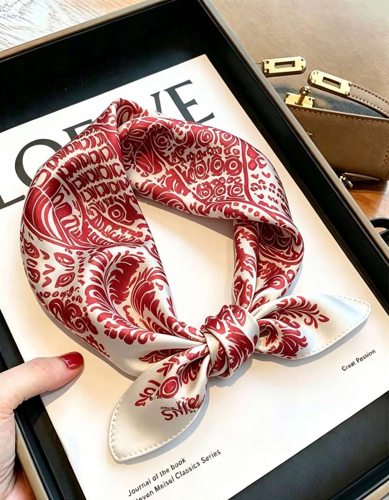 [111 Mulberry Silk] Silk Silk Scarf Spring Fashion Versatile Silk Square Scarf High-end Scarf Women
