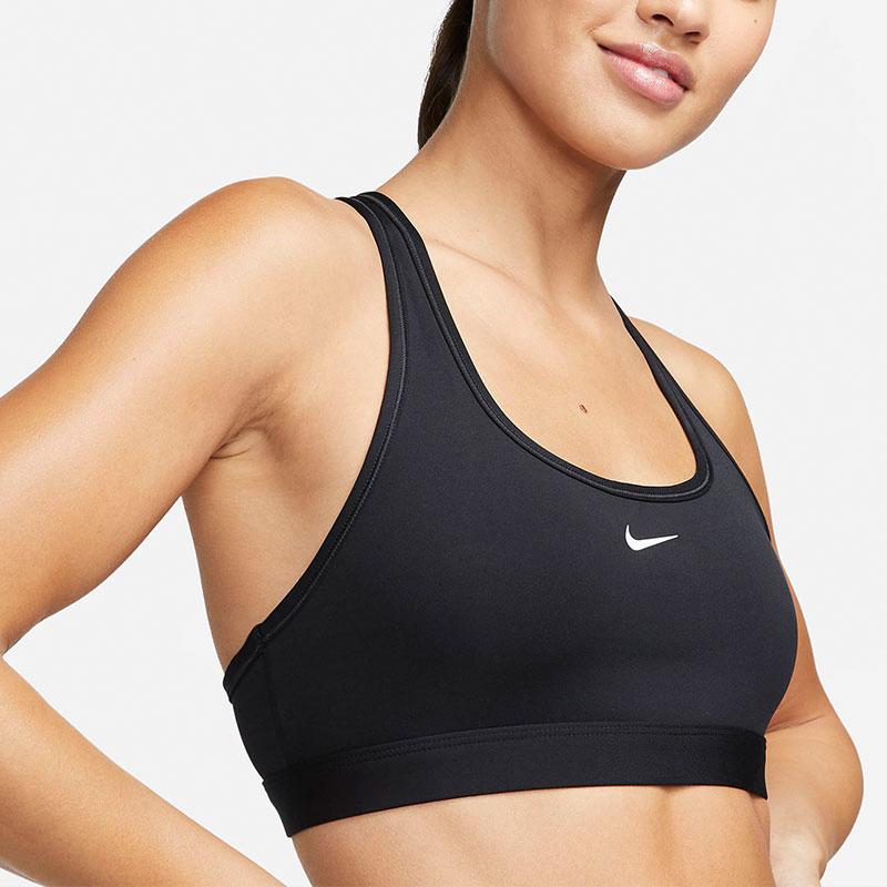 Nike Спортивный бюстгальтер без набивки Swoosh Light Support для женщин DX6817-010