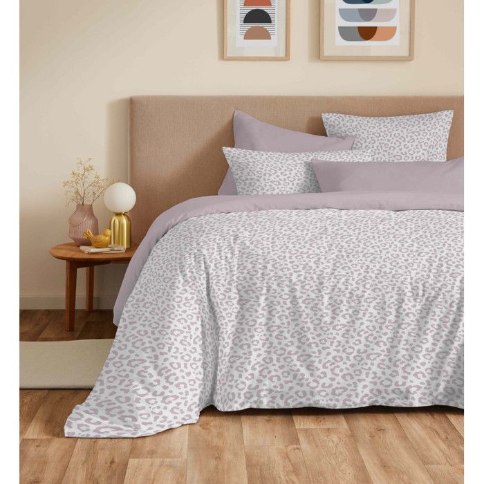 Pack complet housse de couette réversible "Vanessa" 6 pièces pour lit 160 x 200 Diana Blush