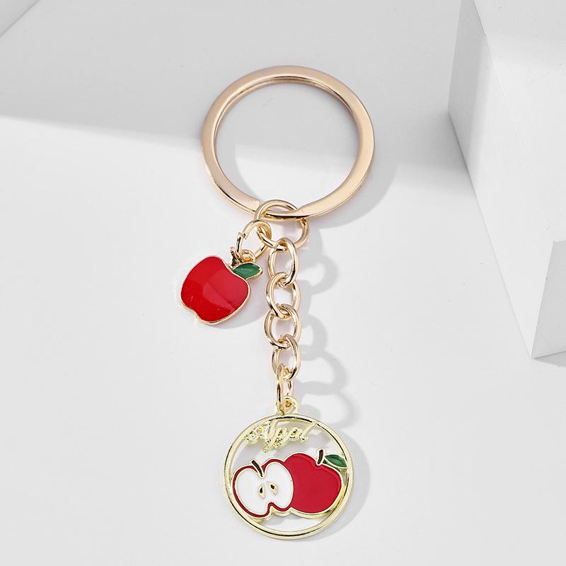 Брелок для ключей Creative Alloy Dropping Fruit Cartoon - корейский брелок для ключей от машины и сумки