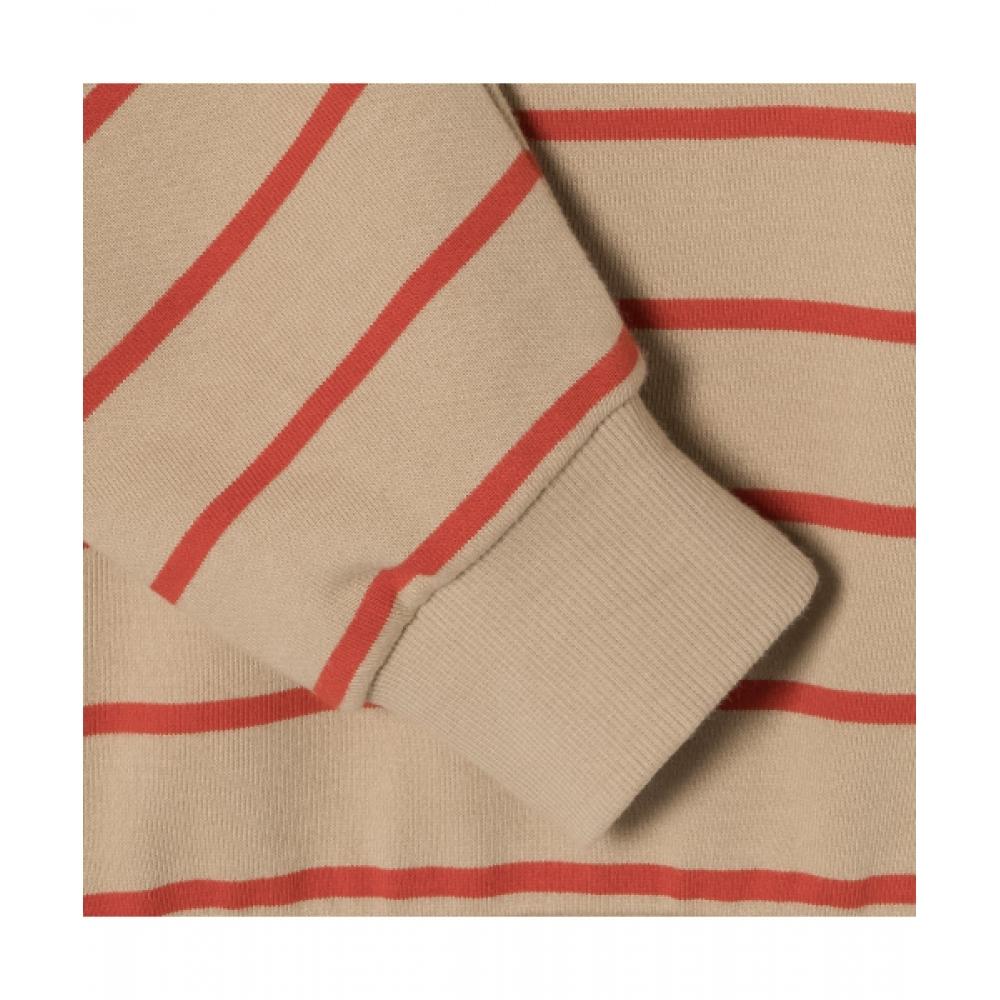 Lacoste Женская футболка с застежкой-молнией на половину длины [красная]