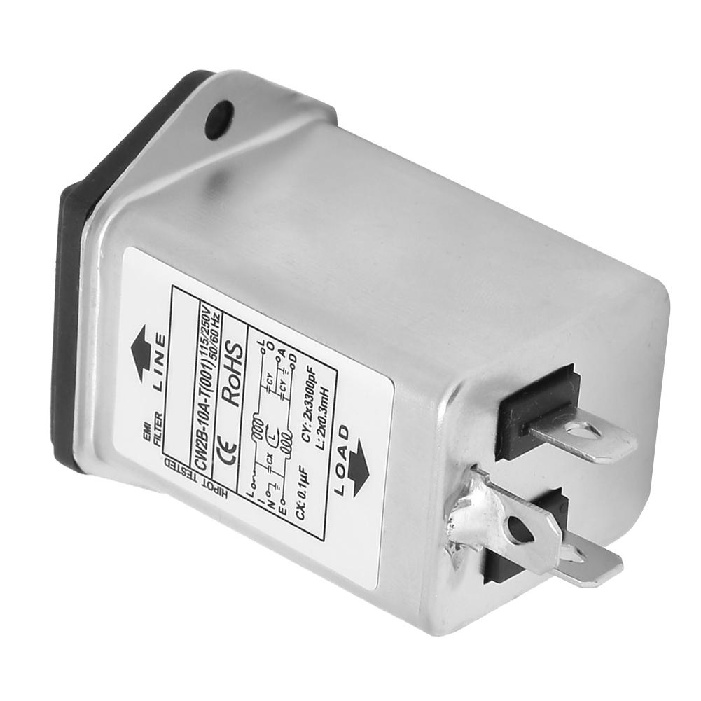 CW2B10A Т (001) Фильтр питания EMI с гнездом предохранителя 2 в 1 Single Safety 125250v