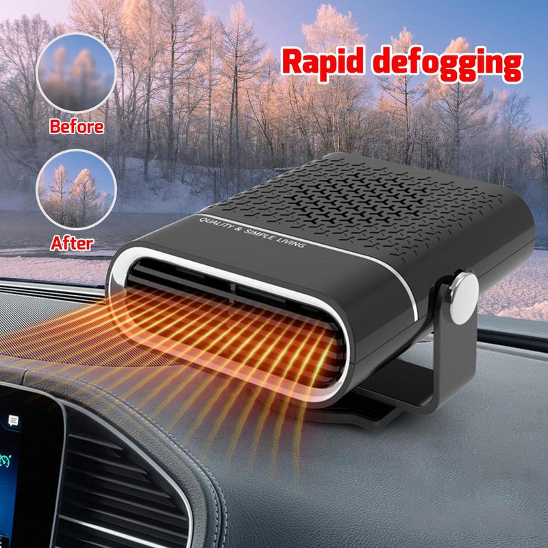 Portable 12v/24v Car Defroster Auto Heater Cooler Fan for Windshield Wind Defrosting Demister Snow Remover Supplies For Vehicle