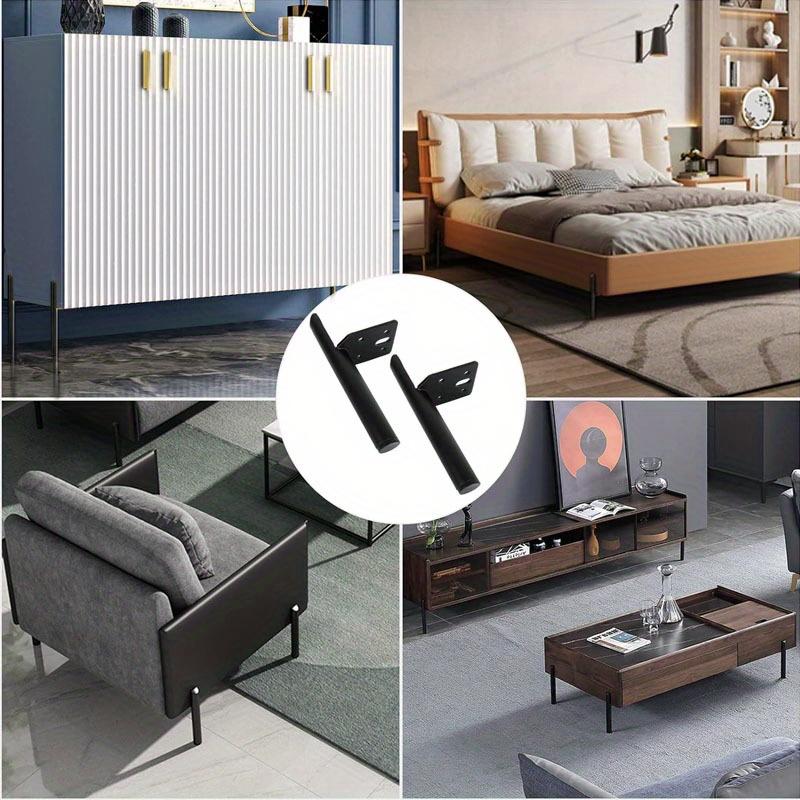 4 шт. Ножки для мебели, Ножки для журнального столика, Металлические ножки для мебели для дивана, шкафа, Боковой монтаж, Мебель DIY, Сменные ножки