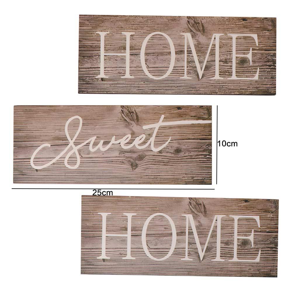 The Feeling of Returning Home Letters Sign Rustic Style English Letter Hanging Board Wedding