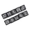 30PCS Number Dice Six Sided Multiples of 2 Number Plastic Light Weight Portable Dice Cubes for Teaching Board Games