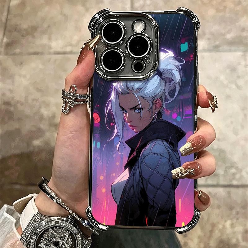 Мягкий чехол для телефона V-Valorant Jett для iPhone 15 16 17 Air 14 Pro Max 16E Plus 13 12 Mini, с покрытием, противоударный, Fundas