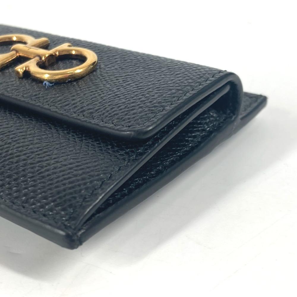 Salvatore Ferragamo Wallet Pouch Gancini logo card coin purse Card Case
