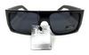 Солнцезащитные очки LOCS Hardcore Shades LOCS 91010, черные, в стиле «гангстер», квадратные, с плоской верхней частью, Cholo OG Lowrider, размер для взрослых, черные, 2XL.