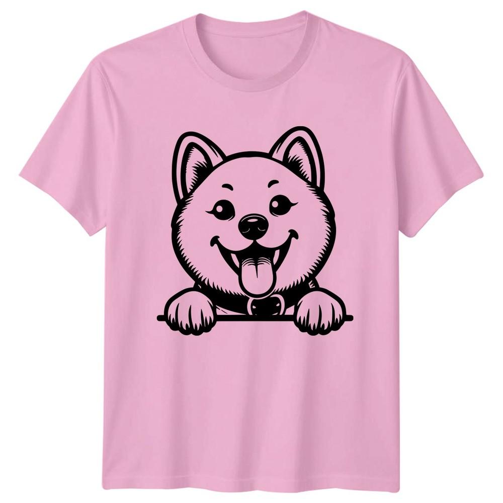 Happy Dog Face Shiba Inu Dogs Animals Unisexs TShirt Unisexs Tee Graphic Unisex Top