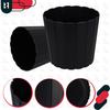Plastic Flower Pot for Flowers and Herbs on the Balcony or Terrace, Anthracite, 20 cm, 2 pcs.