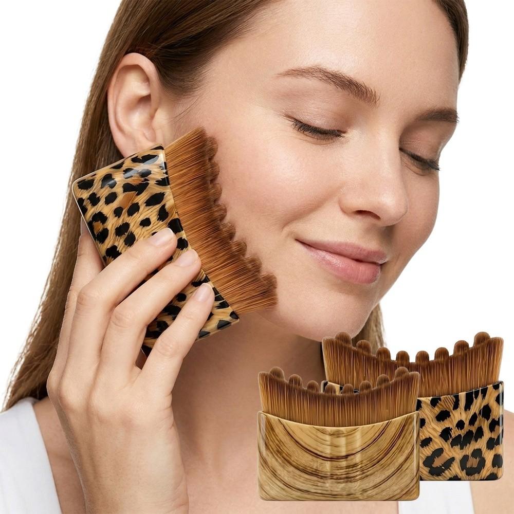 With Storage Box Lymphatic Contour Face Brush Square Shape Contour Face Brush Skincare Treatment