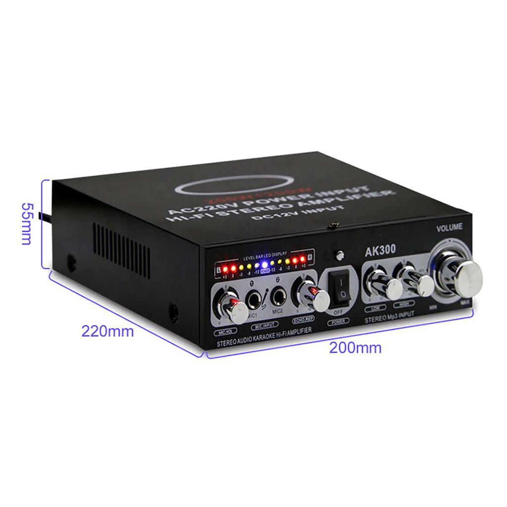 2-канальный домашний кинотеатр стерео усилитель аудио мощности усилитель высокой мощности BT5.0 для домашнего кинотеатра автомобиля