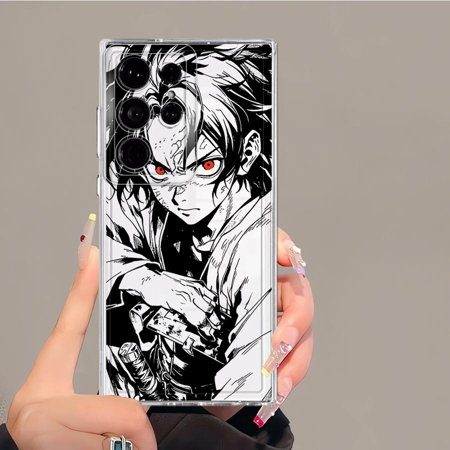 Чехол для телефона с изображением Аниме D-emon S-layer для Samsung Galaxy S26 S24 Note 20 Ultra 10 S23 Ultra S21 S22 FE S25 Edge S20 Plus
