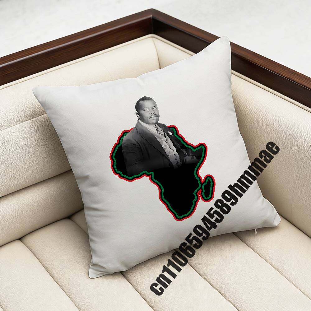 For Marcus Garvey Black Red Green Africa Panafrikanische Flagge Throw Pillow Case Sham Square Car Pillowcase Pad Cushion Cover