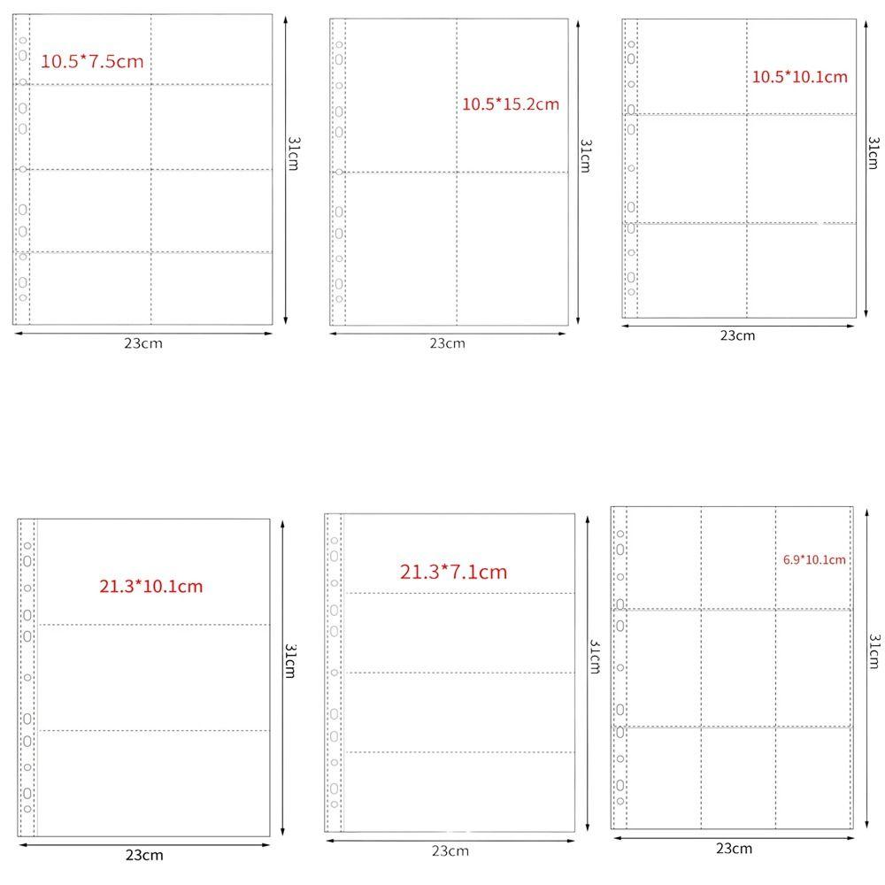 PP A4 Kpop Photocard Binder Multiple Pockets Card Stamp Die Jewelry Storage Photo Album Sleeves