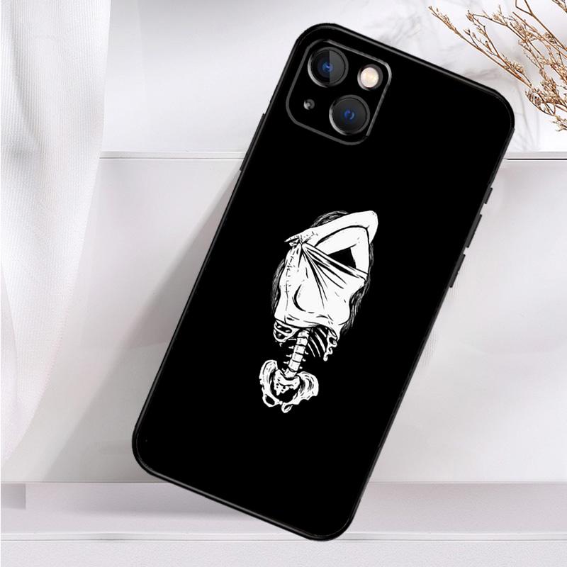 Чехол для телефона Aesthetics Skeleton для iPhone 16 15 14 13 12 11 Pro Max Mini X XR XS Max 7 8 Plus, задняя крышка