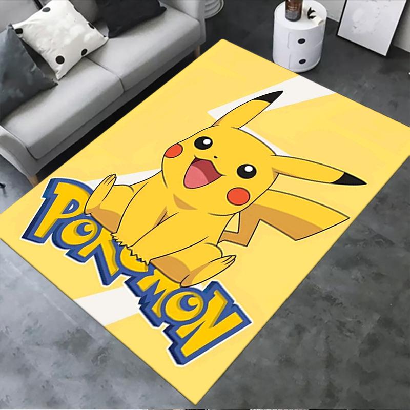 Новый ковер-коврик Pokemon 2025 для гостиной, спальни, дома, украшение дивана, детский игровой, противоскользящий напольный коврик 76