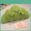 Cute Croissant Plush Pillow With Embroidery Design For Daily Sleeping Bedroom