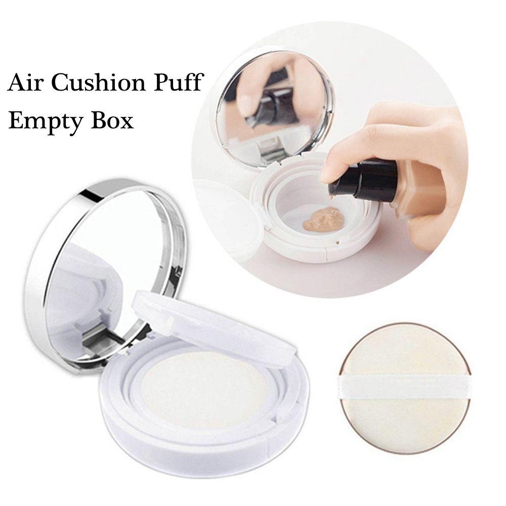 DIY Makeup Tool Refillable Empty Box With Powder Puff BB Cream Container Air Cushion Mirror Case