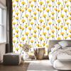 Dandelion Wallpaper White and Light Gray 50x1000