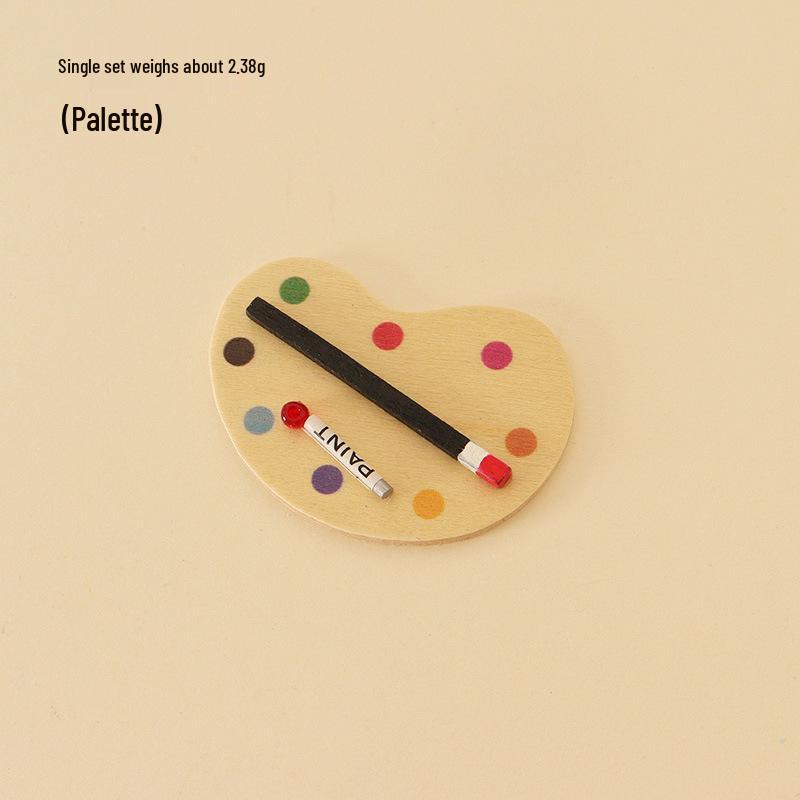 Dollhouse 1:12 Miniature Palette and Easel Set for BJD Dolls
