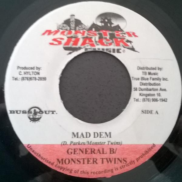 7inch Record GENERAL B / MONSTER TWINS - GENERAL - Mad Dem / Who MS008 Monster Shack M US Reggae, Ska & Dub Used