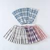 Осень-весна-лето повседневная плиссированная юбка для девочек клетчатая юбка студенческое платье для выступлений короткая юбка с бантом