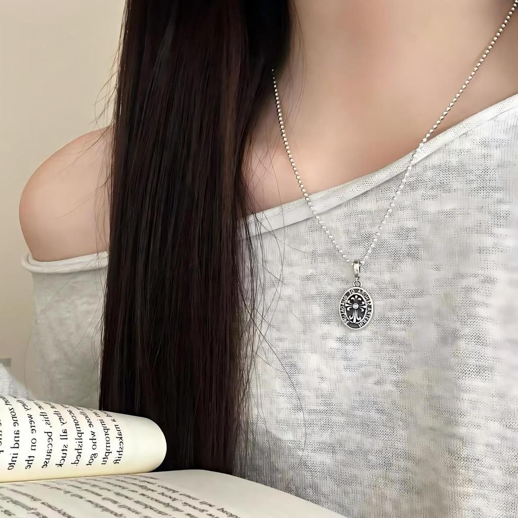 S925 Sterling Silver Our Lady of Guadalupe Oval Pendant - Vintage Religious Trendy Women's Fashion Accessory