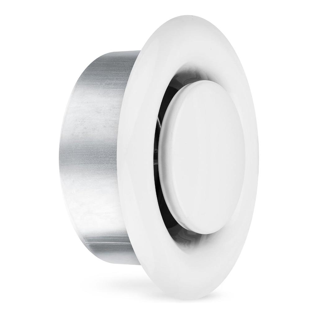 Регулируемые круглые потолочные вентиляционные решетки Диффузор Из прочной углеродистой стали для дома и офиса Контролируемые воздушные потоки