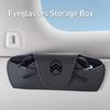 Leather Car Glasses Box Sunglasses Storage Holder For Citroen C4 C3 C1 C2 Berlingo Celysee Cactus Picasso Aircross Saxo Grand