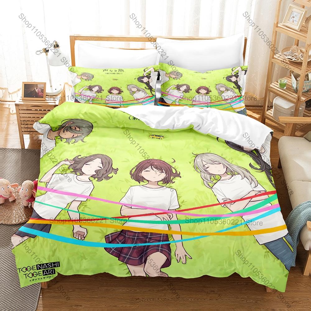 Girls Band Cry Nina Iseri Momoka Kawaragi All Girls Rock Band Youth Music Anime HD Print Bedding Set Duvet Cover + 2 Pillowcases