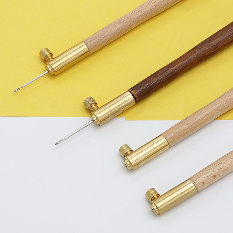 Игла для вышивания Тамбурный крючок для вязания Люневильский крючок с ручкой из 3 игл Набор S Couture Люневильский блестящий инструмент для вышивки бисером