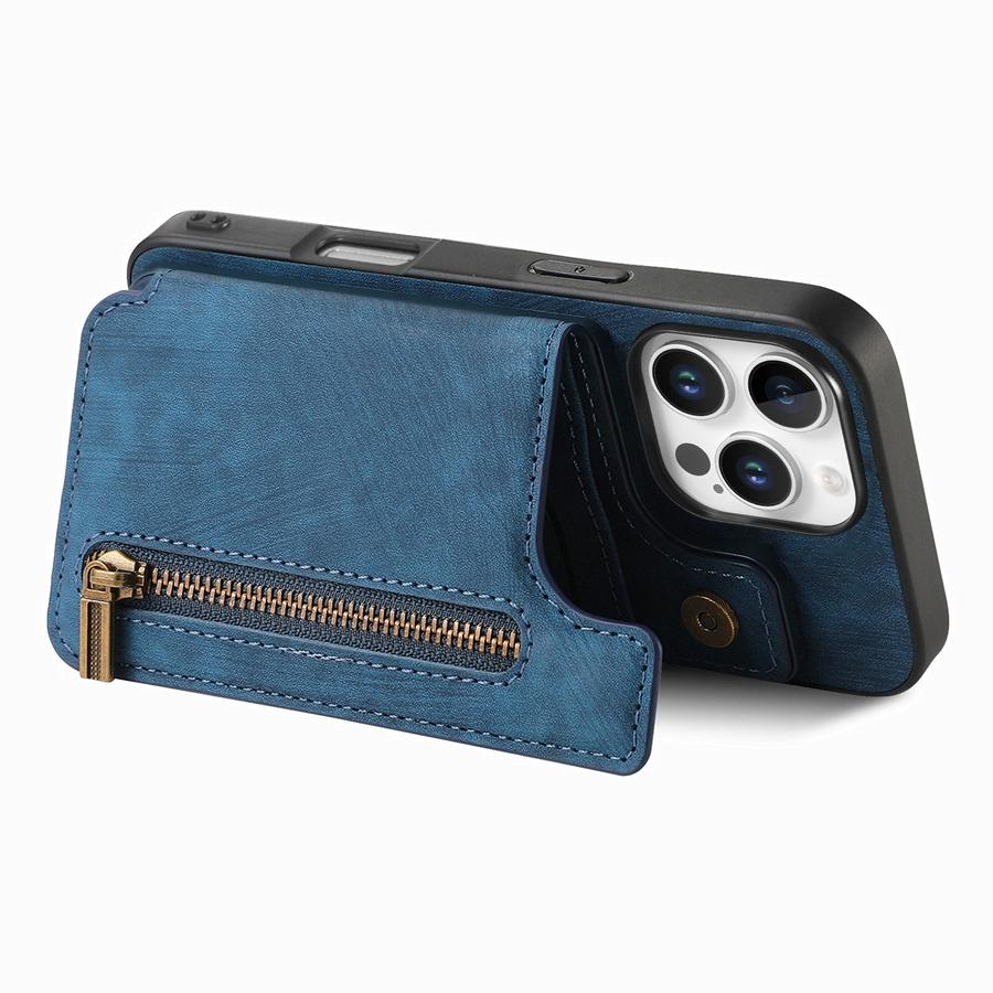 Чехол-кошелек на молнии с карманом для визитных карточек для iPhone, Samsung, Xiaomi, Google, кожаный чехол-книжка из искусственной кожи с отделениями для карт