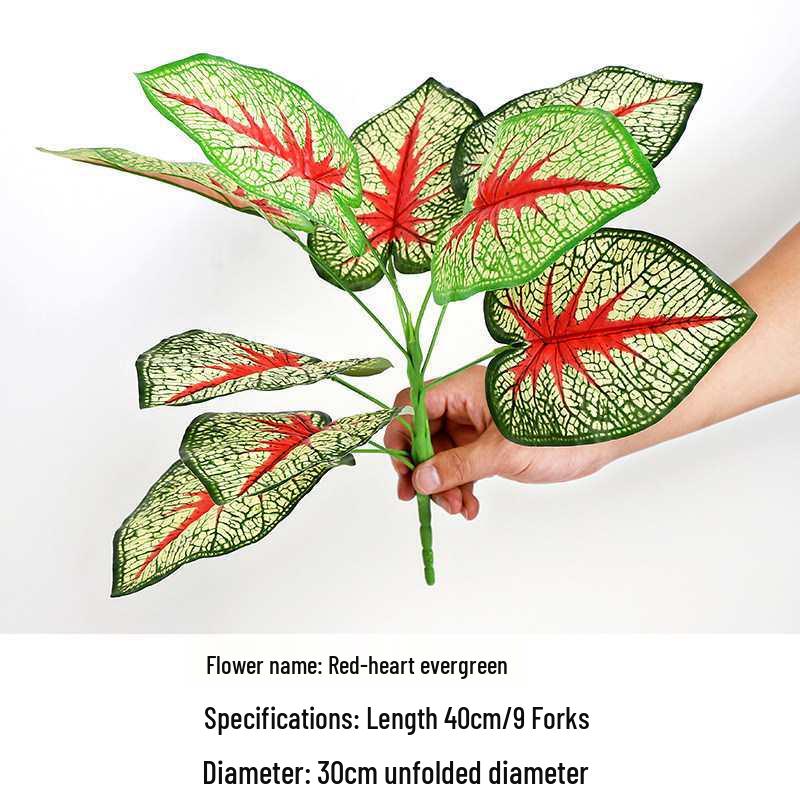 Green Plant Flower Box: Artificial Single Stem Display & Grass Partition for Office or Restaurant Decor