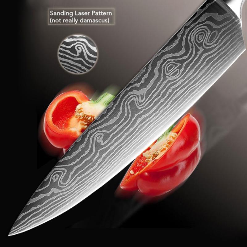 MYVIT TOP Kitchen Knives 8 Inch Damascus Steel Kitchen Knives Professional Japanese Damascus Chopping Knife Chef Knife