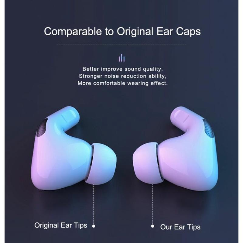 HdoorLink Сменные насадки для наушников Airpods Pro 1St 2Nd, вкладыши из силиконовой резины, колпачки для наушников, гелевые аксессуары S/m/l, 1 пара