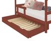 Bed Drawer 80 X 160 with Slatted Base BUDDY - Brick Red