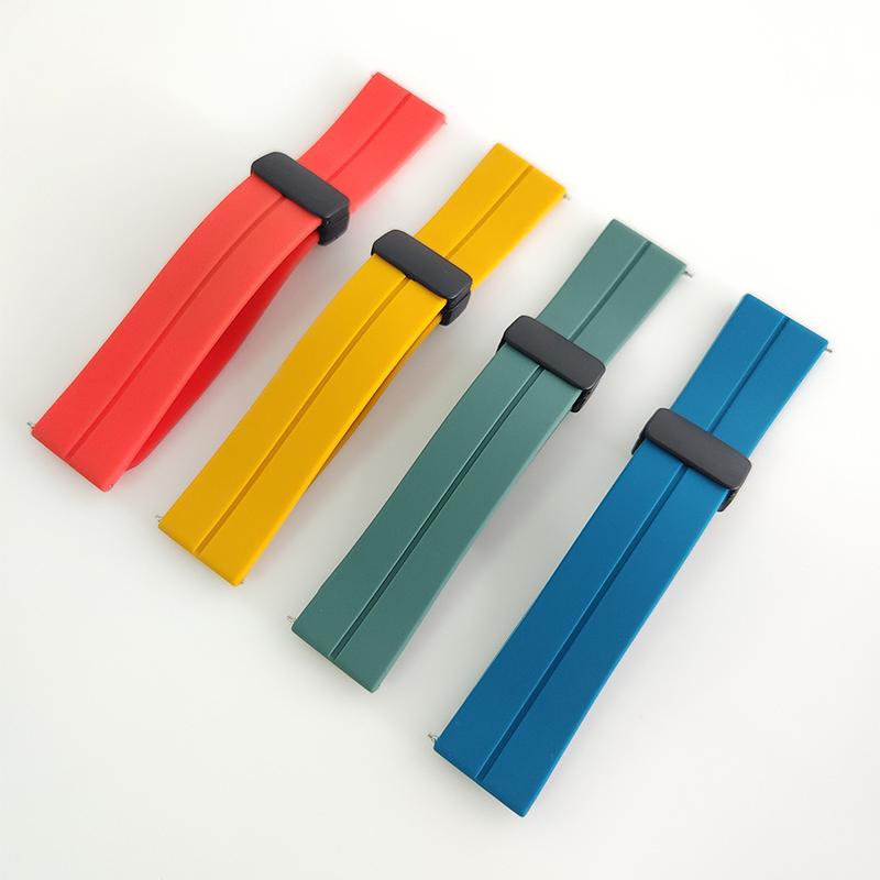 Магнитный складной ремешок-застежка для TicWatch Pro 3 Ultra GPS/LTE Силиконовый ремешок для TicWatch E3 /GTX/GTH/E2 Аксессуары для браслета