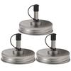 3 Pcs Carafe with Lid Mason Jar Lids Oil Pourer for Spout Caps Dispenser
