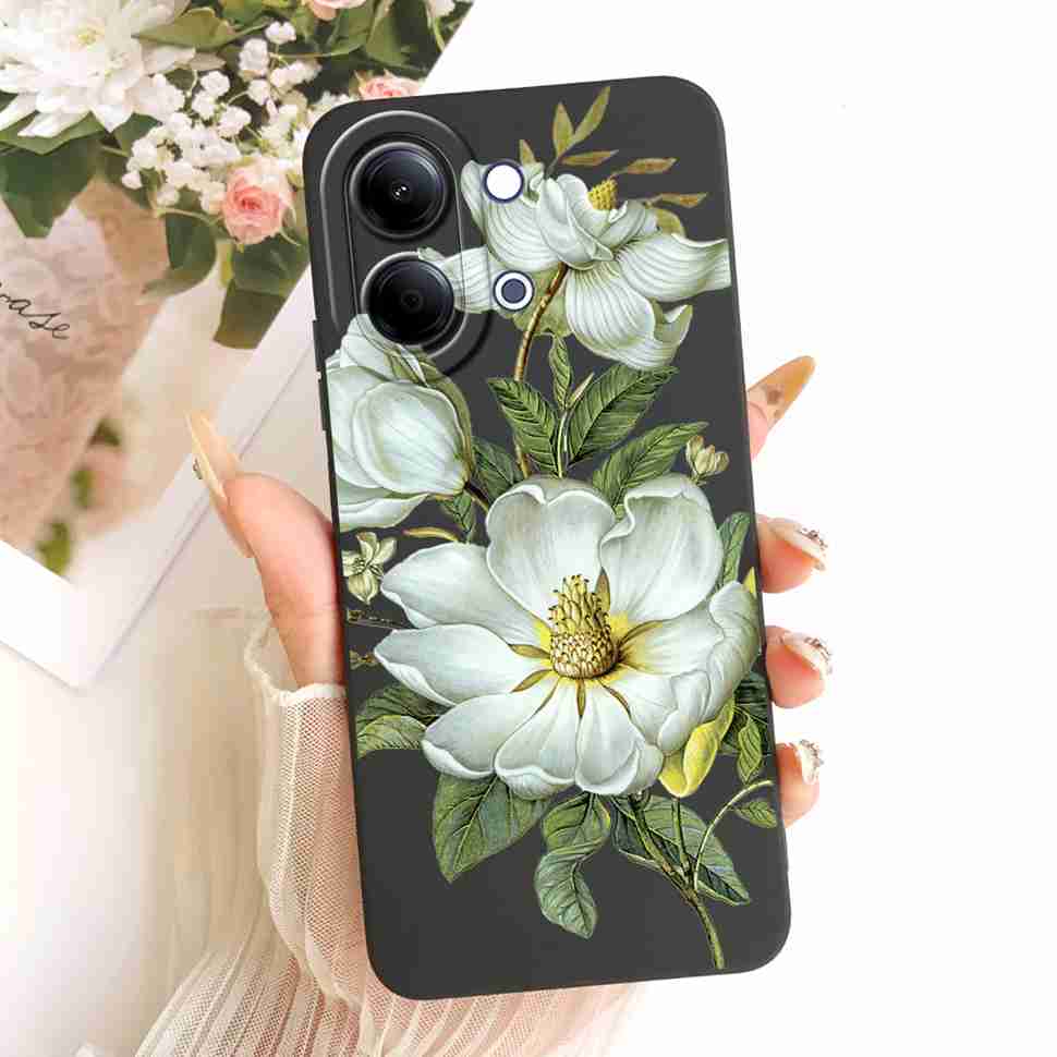 Для vivo Y05 4G 6.74" Чехол Силиконовая Задняя Крышка Ударопрочный Для Vivo Y11D VIVO Y05 4G Популярные Расписные Бабочки Чехлы для Телефона