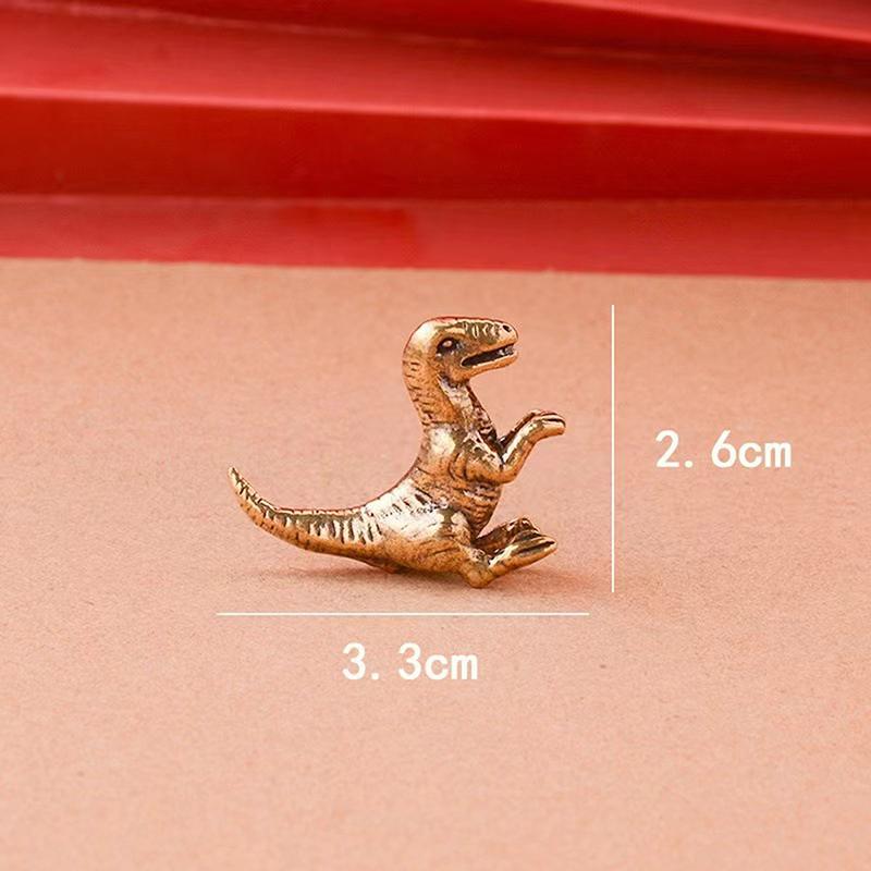 11 Kinds, Brass Dinosaur Model Decoration Jurassic Tyrannosaurus Triceratops Ankylosaurus Modeling Metal Crafts Decoration