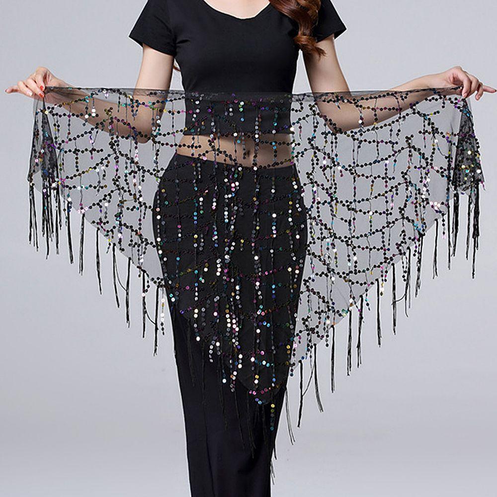 New Style Belly Dance Costumes Belly Dance Hip Scarf Sequins Belly Dancing Belt Tassel