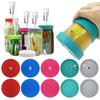 For Wide Mouth Jar Reusable Kitchen Tool With Hole Seal Bottle Cover 86mm Mason Jar Lid Spout Lid