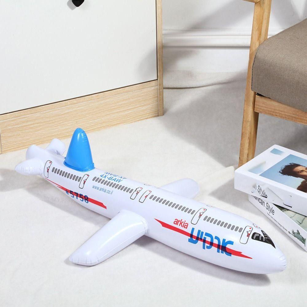 2 Colors Float Airplane 80cm Inflatable Airliner Fun Inflatable Airliner Toy  Kid Birthday Gift
