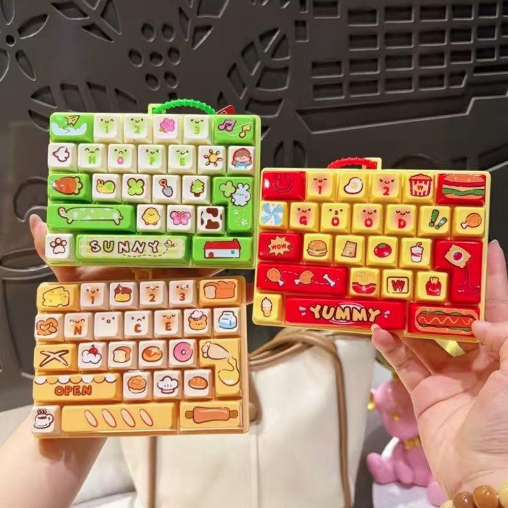 26 Key Mini Keyboard Pendant Creative Design Keyboard Keychain Bag Accessory