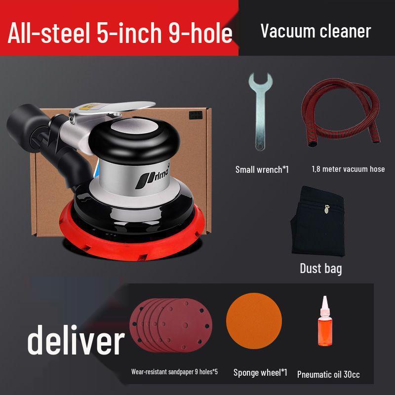 Handheld Air Grinder: Pneumatic Sandpaper Machine for Dry Grinding, Car Waxing & Polishing