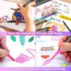 12/24/30pcs Dual Brush Art Markers, Artists Fine and Brush Tip Pen Coloring Markers for Kids Adult Coloring Art Craft Supplies Kit