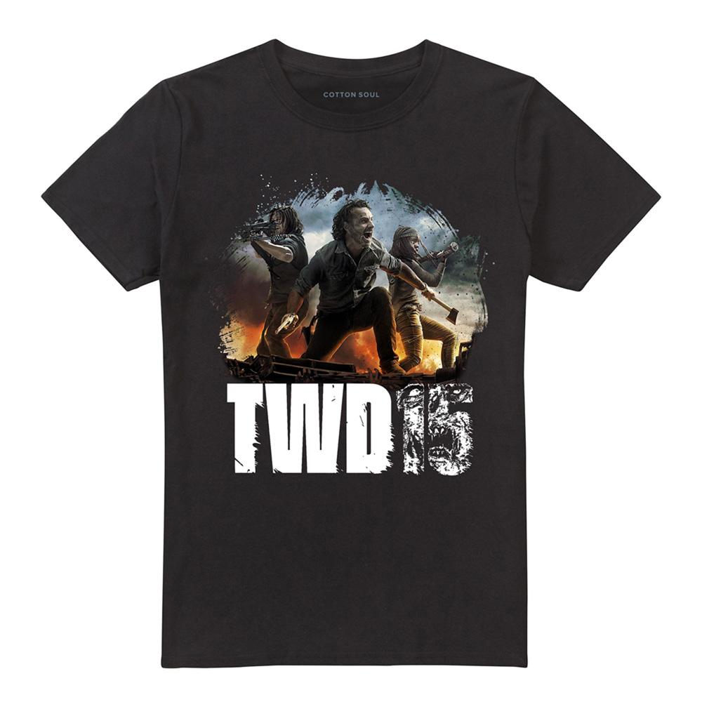The Walking Dead Unisex Adult Group Pose T-Shirt