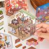 Мультфильм Милые 3D DIY Ландшафтные наклейки Миниатюрные сцены Визуальные стековые наклейки Творческие DIY Украшения Наклейки Подарки